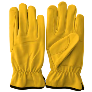 High Quality Heavy-Duty Cowhide Grain <b>Leather</b> Driver <b>Gloves</b> Long-Lasting Soft Comfortable Safety <b>Gloves</b> for Construction <b>Garden</b> - Product Image 2