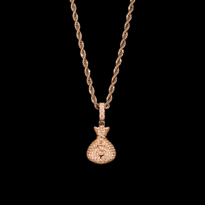 Colgante de Joyería Personalizado Exclusivo de Aleación Chapada en Oro con Diamantes CZ Estilo Hip Hop - Product Image 3