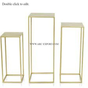 Antique Metal Gold Plated <b>Large</b> Pure Brass Flower Harlow Stand Classic Indoor Table Top Deluxe Quality for Garden Use Made India - Product Image 6