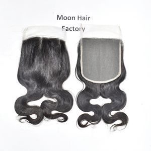 Véritable Nouveau Bon Produit Qualité Cheveux Humains Indiens Naturels Fermeture Bodywave Doux Soyeux Machine Double Trame Vente En Ligne Par Vendeur - Product Image 1