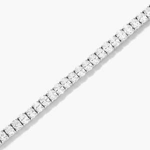 D Color Dainty Oval Cut Moissanite Tennis <b>Bracelet</b> Girls' Gift Product Elegant <b>Bangle</b> Design - Product Image 4