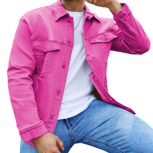 La última chaqueta vaquera para hombre, prendas de vestir exteriores de moda con tela duradera transpirable cómoda, perfecta para un estilo informal moderno - Product Image 3