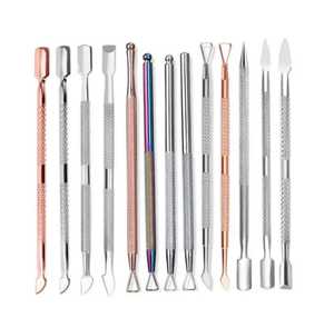 Customized Logo Gold Double Head Stainless Steel <b>Nail</b> <b>Cuticle</b> <b>Pusher</b> Reusable Pedicure Manicure Tool High-quality Beauty - Product Image 5