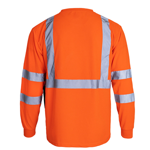 Chemises de sécurité réfléchissantes pour hommes à haute visibilité, pull de sécurité à haute visibilité, haut personnalisé avec logo réfléchissant, t-shirt à manches longues réfléchissant pour hommes - Product Image 3