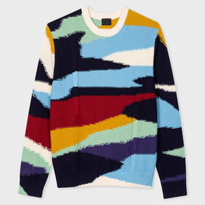 Suéter de Cuello Redondo Personalizado al por Mayor, Bordado e Impreso, para Hombre, Talla Grande, Transpirable, con Forro de Lana, para Invierno - Product Image 6