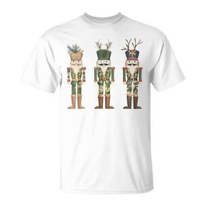 Maglietta Promozionale Camouflage con Stampa Vecchio Camo Nutcrackers per la Stagione di Caccia e Natale - Product Image 1