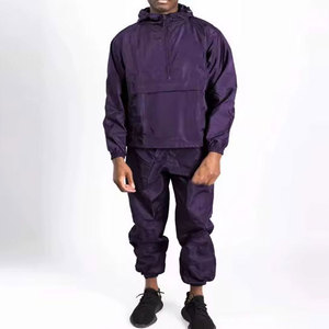 Best Quality 100% Nylon Durable Lightweight Windbreaker Customizable Reversible Anti-Bacterial Tracksuits Windproof Breathable - Product Image 5