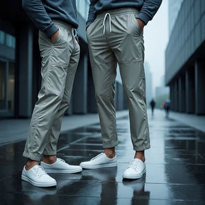 <b>Men</b> Windbreaker Pants Rain Waterproof Hiking Mountain Trouser Pant <b>Mens</b> Elastic <b>Waist</b> Streetwear Wind Breaker Pants <b>Men's</b> - Product Image 5