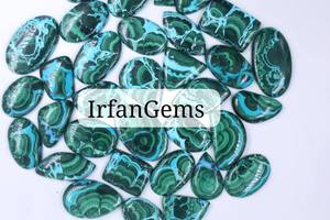 100% คริสโซโคลลามาลาไคท์ cabachite อัญมณีหลวมๆสำหรับทำเครื่องประดับหินคริสโซโคลลามาลามาลาไคต์ - Product Image 2