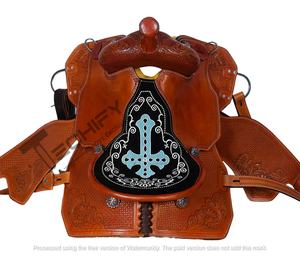 อานม้าม้าหนังคาวบอยแบบตะวันตกคุณภาพสูง - Product Image 2