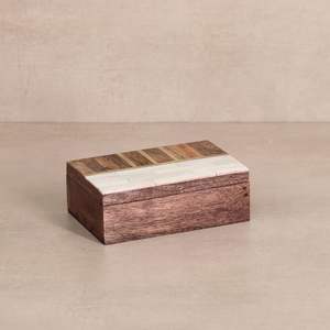 Wholesale Rate Wooden Storage <b>Box</b> Handcrafted Design Natural Wood <b>Box</b> Mango and Acacia Wood <b>Keepsake</b> <b>Box</b> with Multiple Use - Product Image 2