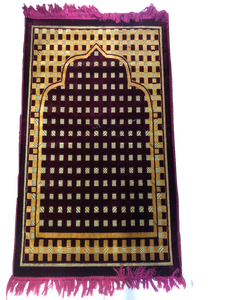Tapis de prière turc de qualité supérieure motif magnifiquement imprimé tapis de prière confortable prix de gros tapis de prière de voyage portable - Product Image 2