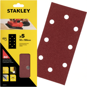 Stanley Multipack pour disques abrasifs Velcro 93x190 mm perforés pour B&D - Product Image 2