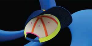 Aung Crown Casquette de baseball en coton unisexe à 5 panneaux avec logo brodé en 3D personnalisé Casquettes à bord incurvé bicolore de haute qualité Baseball unisexe - Product Image 2