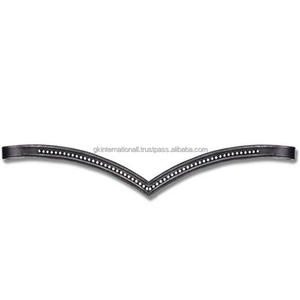 สายหนังรูปตัววีประดับเพชรรูปตัววีประดับพลอยเทียมแวววาว - Product Image 4