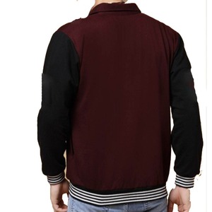 Industry Trending OEM Men's Varsity Jacket Collarless Windproof Winter Custom Logo Baseball Bomber Jacket - Product Image 2