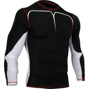 เสื้อรัดรูปสำหรับผู้ชายเสื้อผ้ากีฬาแห้งเร็วเสื้อรัดทรงขนาดพลัสไซส์ออกแบบโลโก้ได้ตามต้องการ - Product Image 4