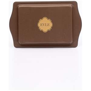 Bandeja de Metal Rectangular Retro de 160x250mm, bandeja de servicio de madera cuadrada personalizable, acero inoxidable, MDF, mármol Natural - Product Image 3