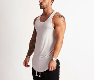 Camiseta sin mangas de gimnasio para hombre de alta calidad, ropa deportiva de secado rápido hecha en Pakistán, estilo de Camiseta deportiva de Color sólido - Product Image 2