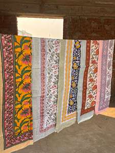 Indian Hand Made Block Printed Super Soft Good Quality Sarongs Wholesale Lots of Pareos Beach Wrap Bikini Cover Ups <b>Scarfs</b> - Product Image 3