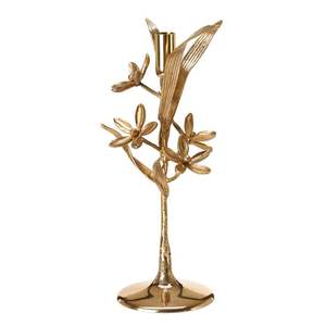 Portavelas decorativo de metal con intrincado diseño de celosía y base resistente, perfecto para centros de mesa de boda o exhibiciones de mesa - Product Image 2