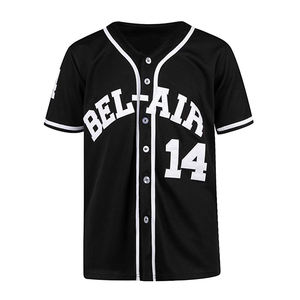Maillot de baseball en gros personnalisé votre nom Logo hommes adultes femmes impression numérique respirant 100% polyester chemises de sport - Product Image 4