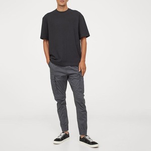 Haute qualité hommes grande taille hiver pantalons de survêtement confortable tissu Cargo pantalon taille élastique décontracté multi-poches Baggy droit - Product Image 2