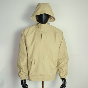 Veste coupe-vent à capuche zippée en maille avec poche, style vintage pour homme, imperméable, taille XL, personnalisable OEM - Product Image 2