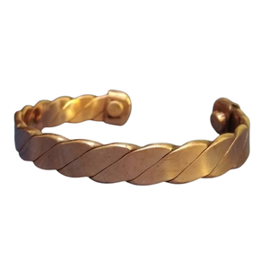 Pulseras magnéticas de cobre de diseño tallado a mano para Unisex, brazalete de joyería de Venta caliente, lo mejor para regalo de San Valentín y Aniversario - Product Image 3