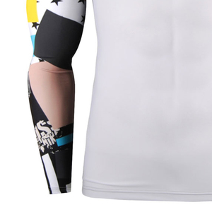 Rashguard de compression MMA pour homme-Logo personnalisé Sublimation manches complètes 100% coton respirant séchage rapide taille et couleur personnalisables - Product Image 5