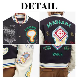 Men's High Quality Polyester/Cotton Chenille Varsity Jacket Custom <b>Hip</b> Hop Spring Windproof Waterproof Front Logo - Product Image 6