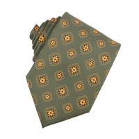 Cravate en microfibre de style européen pour hommes d'affaires, fournisseur en gros, motif géométrique à pois, cravate florale pour costume