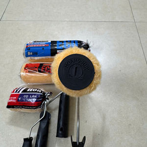 Rodillos de pincel de pintura de grado DIY OEM de 9 pulgadas personalizados con mango de plástico para herramientas de pintura de pared de casa - Product Image 4