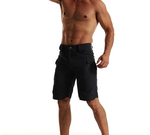 Pantalones cortos Cargo al por mayor más vendidos, pantalones cortos Cargo de algodón tejido elástico de cintura media, pantalones cortos Cargo lisos para hombre, pantalones cortos de entrenamiento para gimnasio - Product Image 5