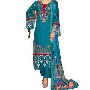 Shalwar Kameez pour femmes, taille personnalisée, Moyen-Orient, avec dupatta, tenue modeste, exportation 2026 - Product Image 1