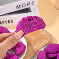 Premium Gedroogde Drakenvrucht Schijfjes Groothandel, Natuurlijke Rode/Witte Pitaya Knapperige Snack voor Cereal Yogurt Bakken
