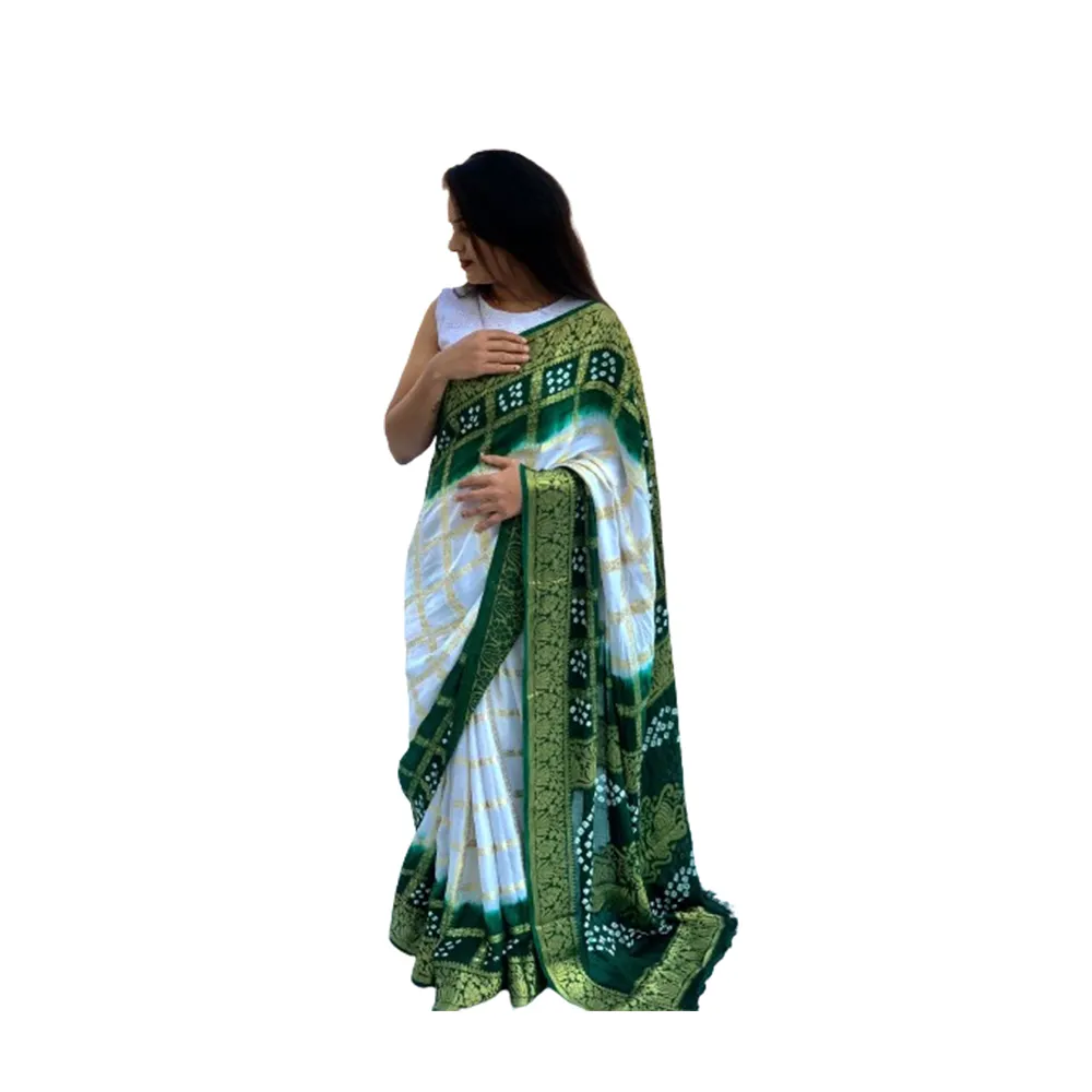 New Arrival Designer Dola Bandhni Saree für Sonder funktion Kaufen Sie beim indischen Massen lieferanten