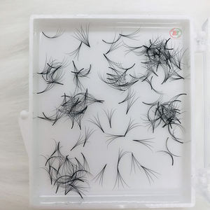 Extensión de pestañas extensión de cabello humano de alta calidad ventilador prefabricado suelto embalaje Premium caja personalizada suministros de extensión de pestañas - Product Image 2