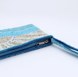 Pochette perlée avec fermeture éclair, sac de soirée fait main pour occasions formelles, style mariage - Product Image 5