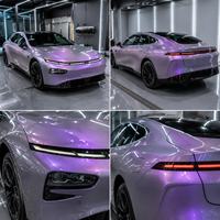Film de protection de peinture automobile TPU à changement de couleur PPF Gris-violet rêveur 8 mil auto-réparant résistant aux rayures en rouleau pour la vente en gros