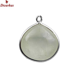 Accesorios del fabricante encanto 925 plata esterlina cuarzo ahumado piedra colgante pulsera collar accesorios encantos precio bajo - Product Image 4