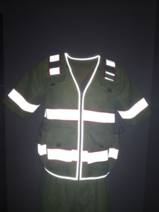 Class 3 Yellow Polyester Oxford & Mesh <b>Reflective</b> Fire Resistant Safety Vest Two-Tone <b>Film</b> Pockets Custom Logo Unisex Design - Product Image 5