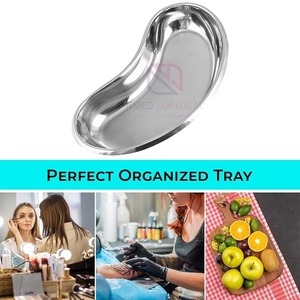 Plateaux rénaliens manuels en acier inoxydable poli pour usage médical, équipement chirurgical creux réutilisable de haute qualité JIMED SURGICAL - Product Image 2