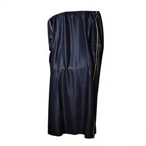 <b>Men's</b> Moroccan <b>Thobe</b> Jubba Viscose Ankle Length Short Sleeve Solid Color Formal Casual Wear Custom ODM - Product Image 3