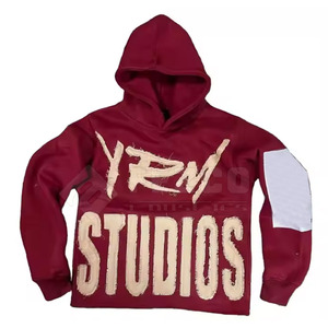 Sudaderas con capucha bordadas desgastadas de invierno para hombre hechas en Pakistán 2023 venta al por mayor de alta calidad 100% algodón transpirable personalizable - Product Image 1