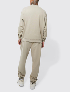 Vêtements de sport unis personnalisés grande taille pour l'hiver Polo survêtement à capuche blanc String manches longues unisexe léger respirant Jogging - Product Image 4