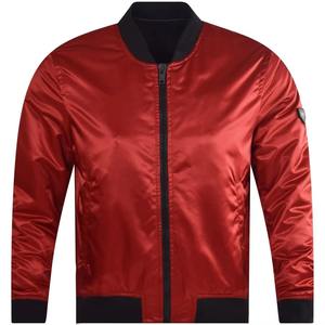 Vestes universitaires en satin enduit de haute qualité pour hommes personnalisés avec broderie avant du logo OEM élégant Streetwear à la mode - Product Image 1