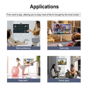 Offre Spéciale 22/24/27/32 pouces LED Smart TV Android moniteur à écran tactile Portable Ultra HD rotatif mobile pour diverses Occasions - Product Image 3