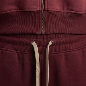 Chándal Informal con Capucha para Uso Diario, Diseño Sólido 100% Algodón, Múltiples Tallas, Ropa Deportiva Activa, Color Personalizado - Product Image 5