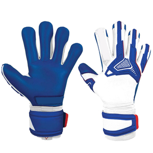 Guantes de portero de fútbol de cuero transpirable de buena calidad logotipo personalizado al aire libre impermeable antideslizante ajustable al por mayor OEM - Product Image 5
